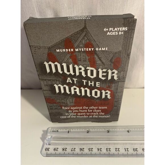 Murder At The Manor Mystery Card Game-NEW 2 Team/4 Players Puzzle Game Clue - Picture 2 of 4